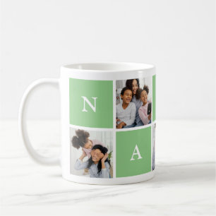 Custom Nanny Großmutter 5 Foto Collage Kaffeetasse