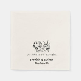 Custom Napkins mit Namen Personalisierte Verlobung Serviette