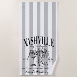 Custom Nashville Bachelorette Rodeo Beach Handtuch