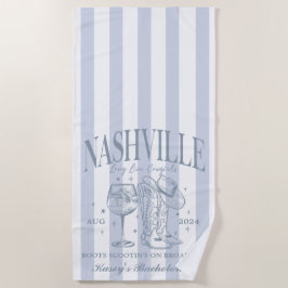 Custom Nashville Bachelorette Rodeo Beach Handtuch