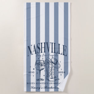 Custom Nashville Bachelorette Rodeo Beach Handtuch