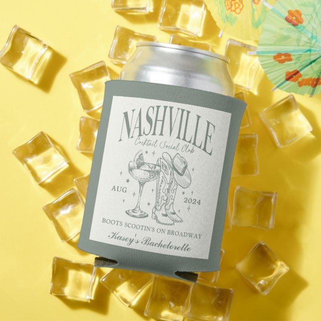 Custom Nashville Bachelorette Rodeo Cocktail Dosenkühler (In Situ Sommer)