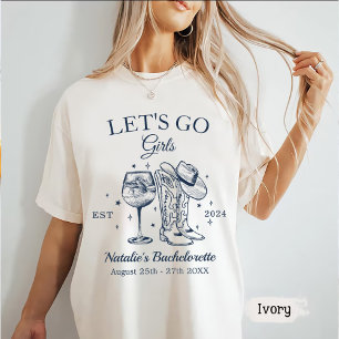 Custom Nashville Junggeselinnen-Abschied Let's Go  T-Shirt