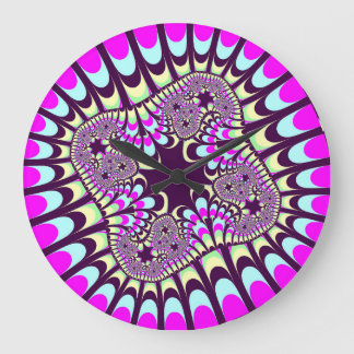 Custom Native Paint Flower Wall Clock Große Wanduhr