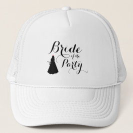 Custom Naughty Batchelorette Bride's Modern Script Truckerkappe