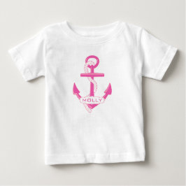 Custom Nautic Anchor Girl Baby Tutu Bodysuit T-shirt