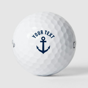 Custom nautic anker Logo Golf Geschenk Set Golfball