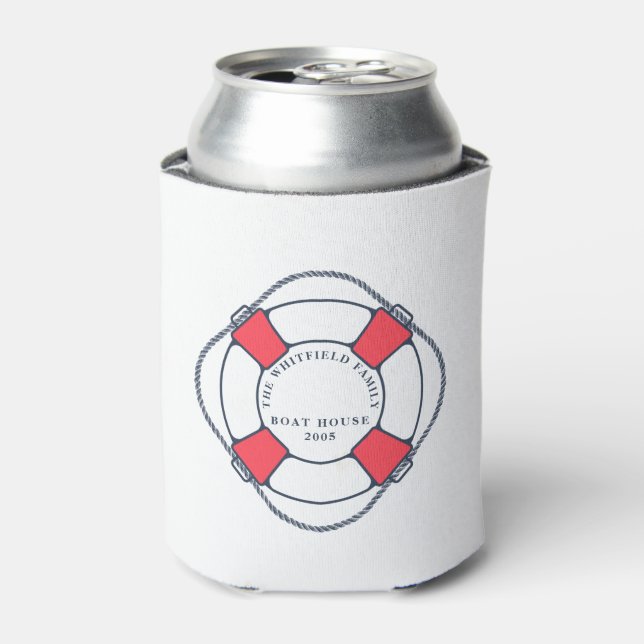 Custom Nautic Swimming Ring Boat House Dosenkühler (Kanne Vorderseite)