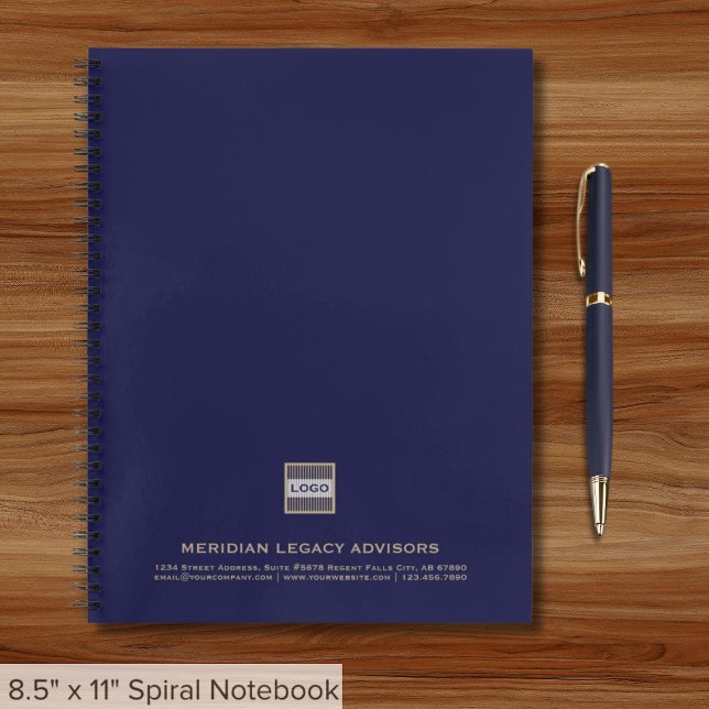 Custom Navy Blue Spiral Notebook Notizbuch (Von Creator hochgeladen)