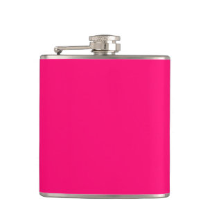 Custom Neon Pink & Black Flask - Stilvolles Gesche Flachmann