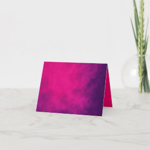 Custom Neon Pink & Violet geklappt Dankeschön Kart Dankeskarte
