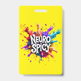 Custom NEUROSPICY learning disability emergency  Ausweis