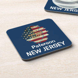 Custom New Jersey Staat Beverage Coaster Getränkeuntersetzer