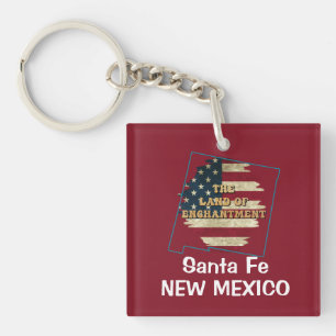 Custom New Mexico Staat Schlüsselanhänger