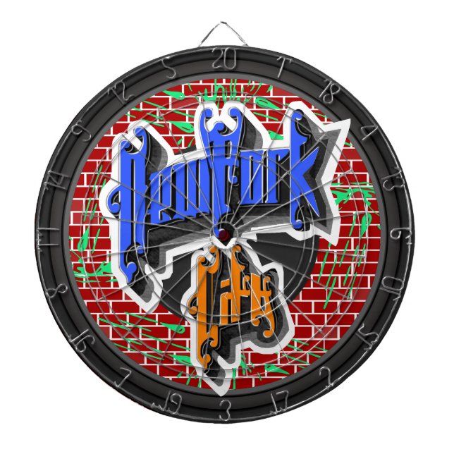 Custom New York City Dartscheibe (vorne)