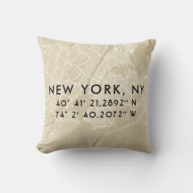 Custom New York City Map | Tan und Schwarz