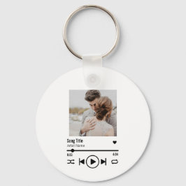 Custom Newlyed Foto Song Playlist Schlüsselanhänger
