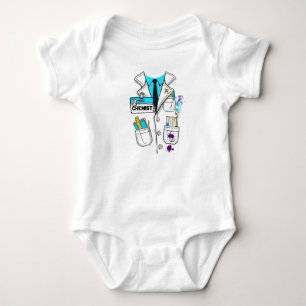 Custom Niedlich Baby Chemist Name Tag Science Labr Strampler