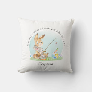 Custom Niedlich Bunny Best Daddy Geschenk für Vate Kissen