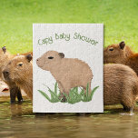 Custom Niedlich Capybara Pun Capy Baby Dusche<br><div class="desc">👉 Celebrate im Stil mit diesem extrem niedlichen Capybara Puzzle! Ideal für eine Babydusche! 🔥 Meine Versprechen - Dieses Design hat einzigartige handgezeichnete Elemente (gezeichnet mein Ich!) - Es ist mit Ihnen im Hinterkopf 🙏 Danke für die Unterstützung meines kleinen Unternehmens - Wenn Sie möchten, ein maßgeschneidertes Objekt, oder wenn...</div>
