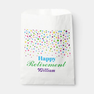 Custom Niedlich Colorful Konfetti glückliche Rente Geschenktütchen