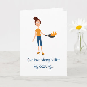 Custom Niedlich Couple Liebe Joke Funny Valentinst Karte