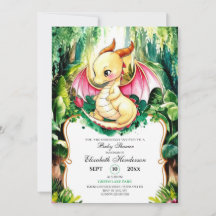 Custom Niedlich Dragon Baby Dusche