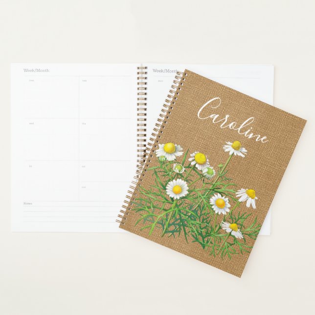 Custom Niedlich Fun Vintag Chamomile Blume Planer (Anzeige)