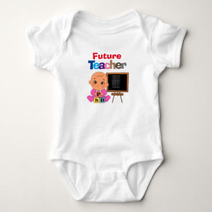 Custom Niedlich Funny Baby Future Teacher Strampler