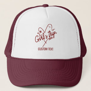 Custom Niedlich Girls Trip 2025 Women Besties Vaca Truckerkappe