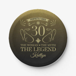 Custom Niedlich Happy 30. Geburtstag Pappteller