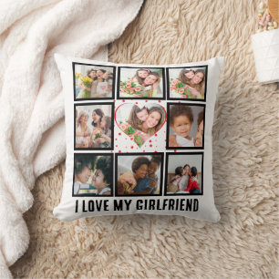 Custom Niedlich I Liebe meiner Freundin 9 Foto Col Kissen