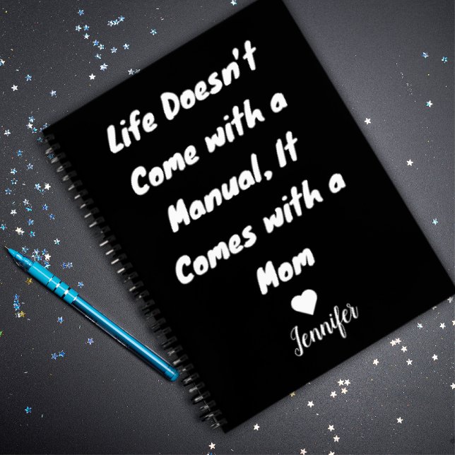 Custom Niedlich Moderne Top-Mama-Geschenke in Schw Notizbuch (Von Creator hochgeladen)
