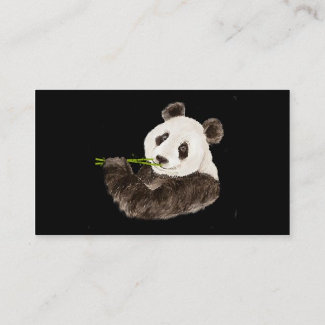 Custom Niedlich Panda, Asian Bären, Animal Visitenkarte (Rückseite)