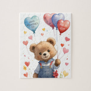 Custom Niedlich Watercolor Teddy Bären Valentinsta