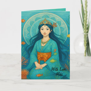 Custom Niedlich Whismusical Underwater Princess Karte
