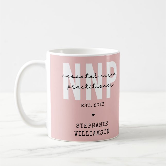 Custom NNP Neonatal Nurse Practitioner Kaffeetasse (Links)