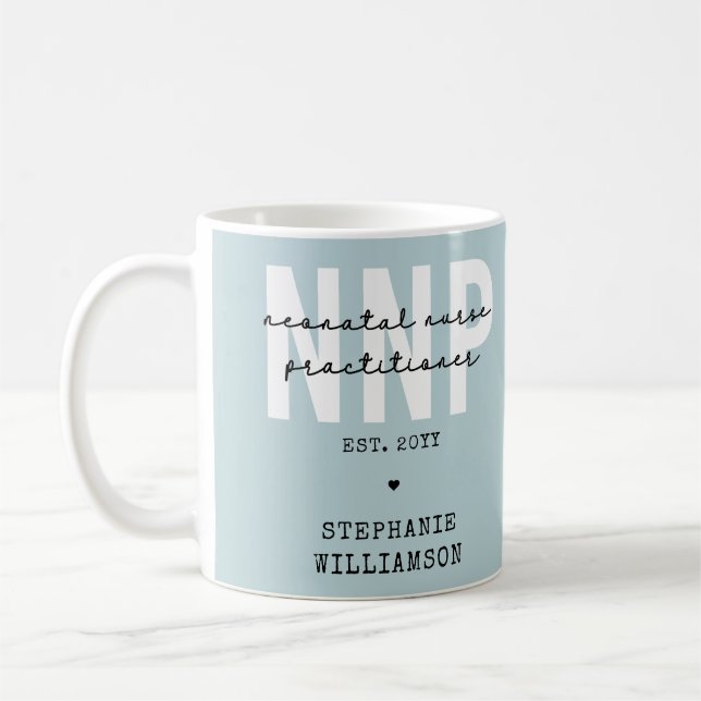 Custom NNP Neonatal Nurse Practitioner Kaffeetasse (Links)