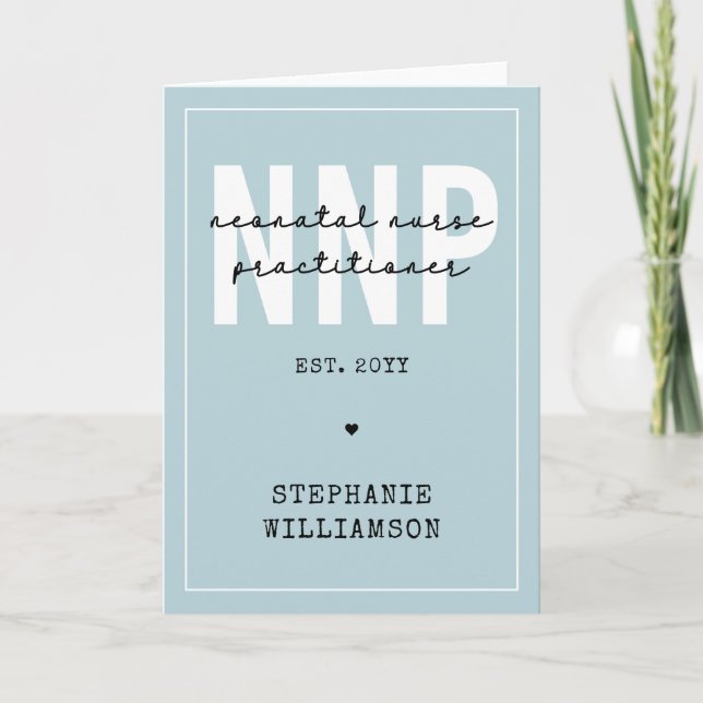 Custom NNP Neonatal Nurse Practitioner Karte (Vorderseite)