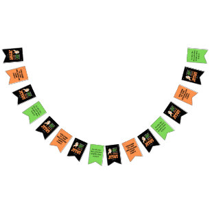 Custom NO HOCUS POCUS Christlich Halloween Wimpelkette