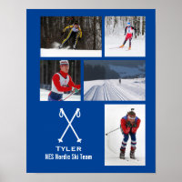 Custom Nordic Cross Country Ski Foto Collage