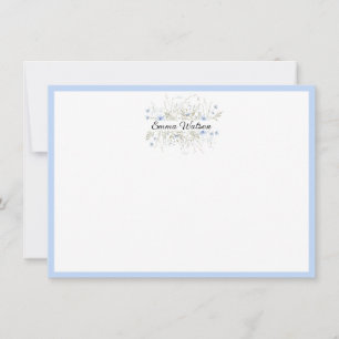 Custom Note Card Floral Bouquet Mitteilungskarte