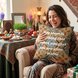 Custom Nowruz iranisches Neujahrsgeschenk Khatam A Kissen