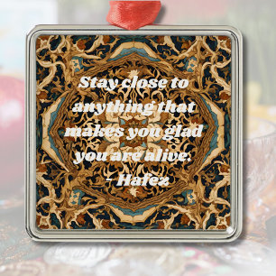 Custom Nowruz Persian New Year Gift Khatam Art Ornament Aus Metall