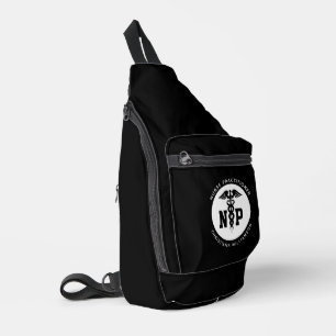 Custom NP Nurse Practitioner Abschluss Caduceus Crossbody Bag