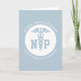Custom NP Nurse Practitioner Abschluss Caduceus Karte