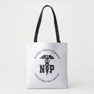 Custom NP Nurse Practitioner Abschluss Caduceus Tasche