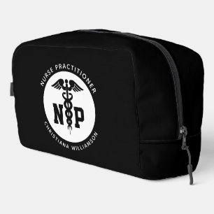 Custom NP Nurse Practitioner Abschluss Caduceus Waschbeutel