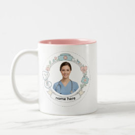 Custom Nurse Mug – Personalized Medical Gift Zweifarbige Tasse