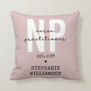 Custom Nurse Practitioner NP Abschluss Geschenk Kissen